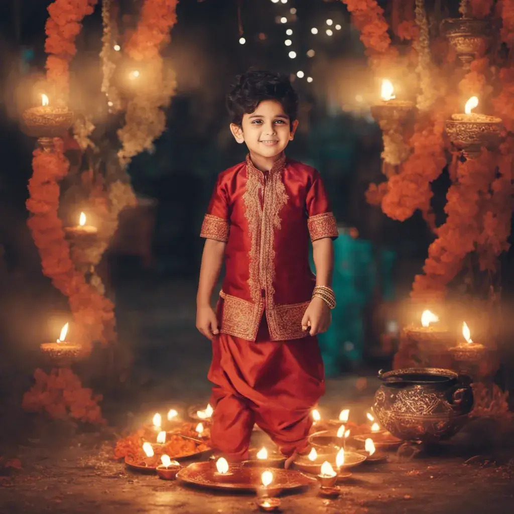 diwali boy image