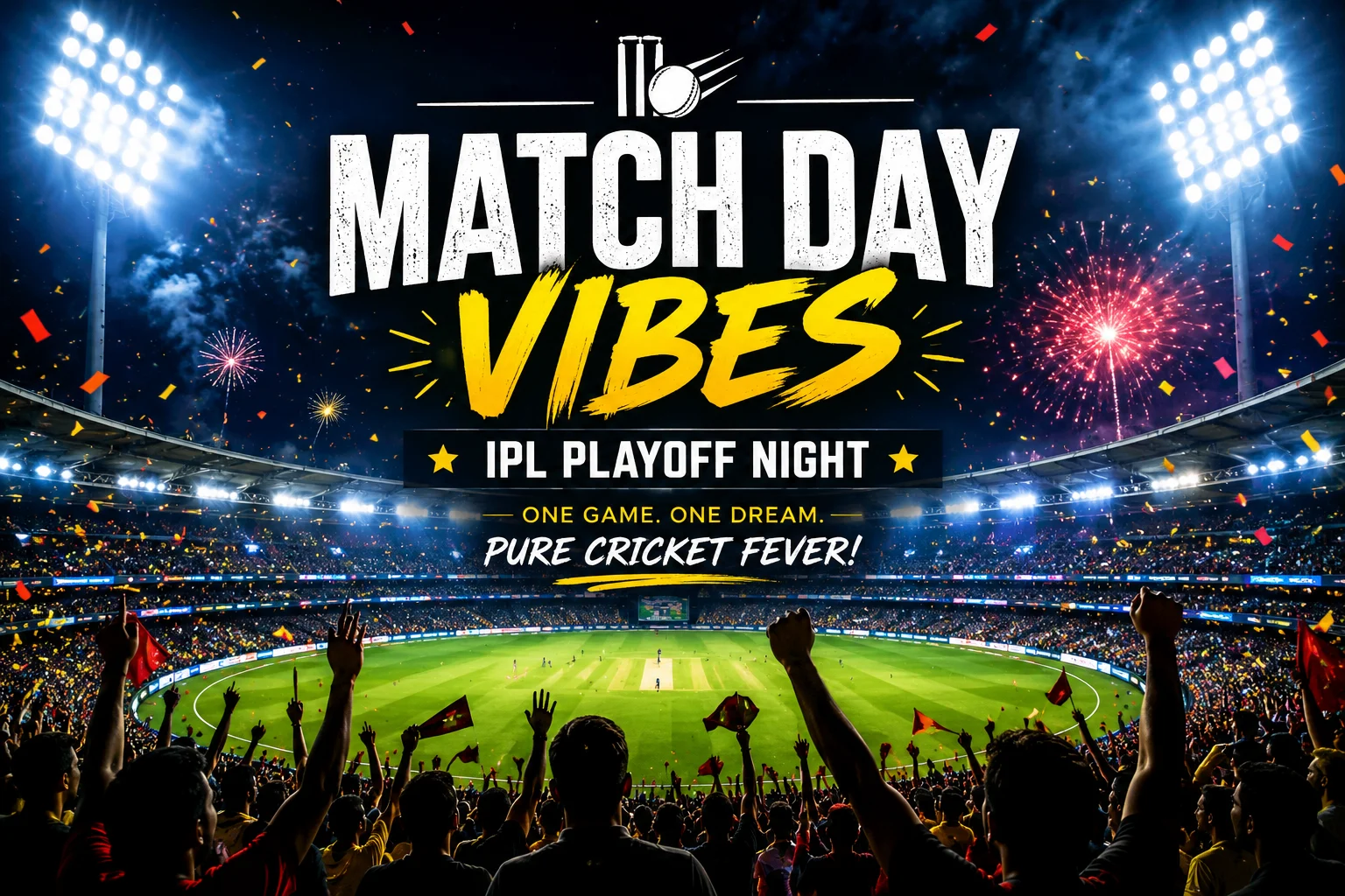 IPL qualifier match day stadium vibes