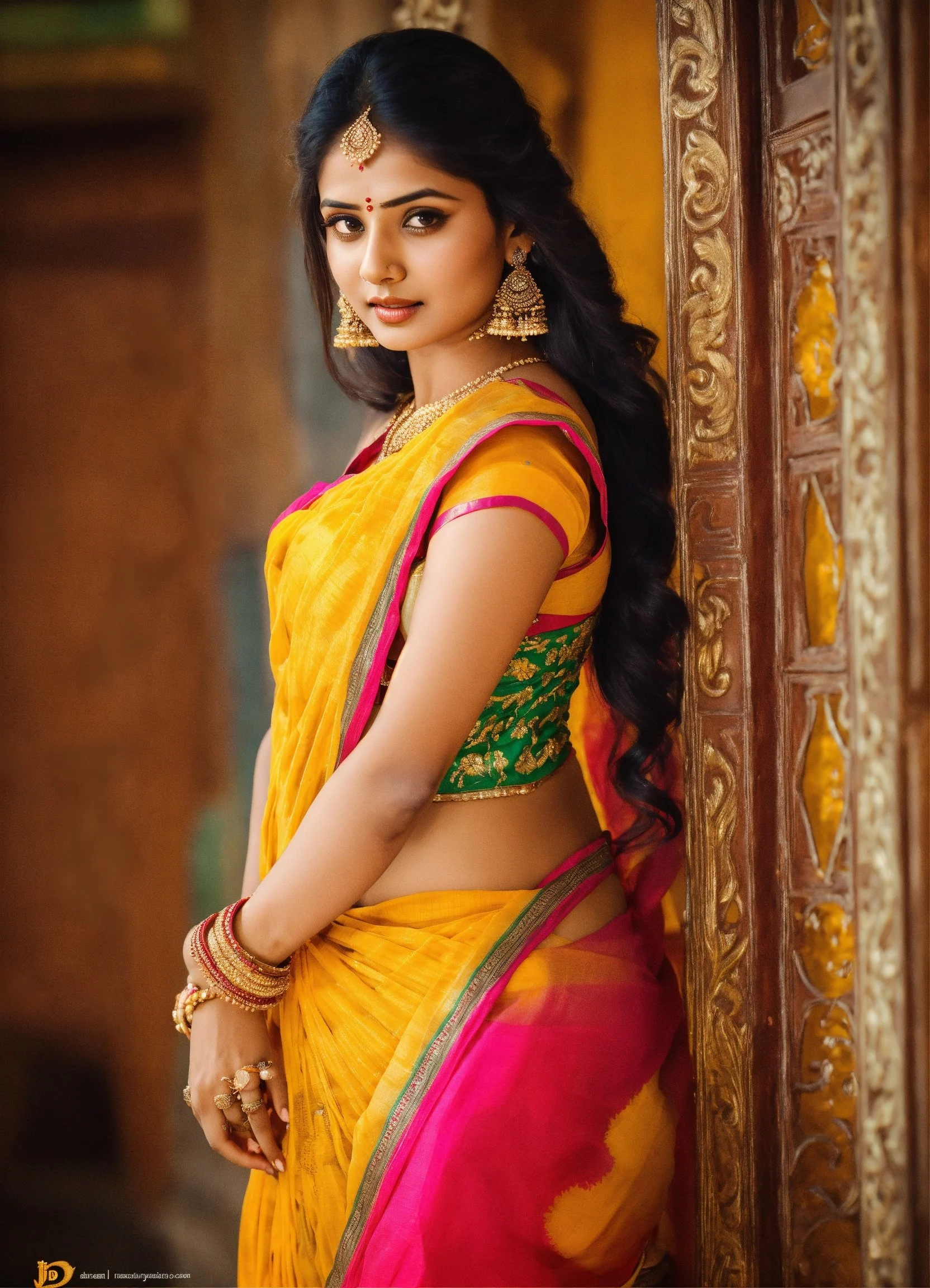 saree image of girl